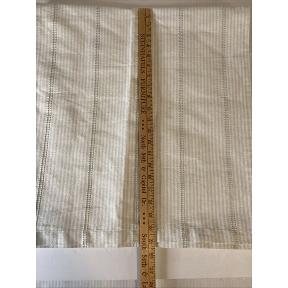 Hearth & Hand Magnolia Striped Grayish Sage Table Runner 20"wide x90”long Target - Picture 7 of 7